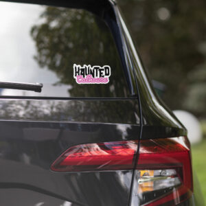 Haunted Cathouse Logo Kiss Cut Stickers